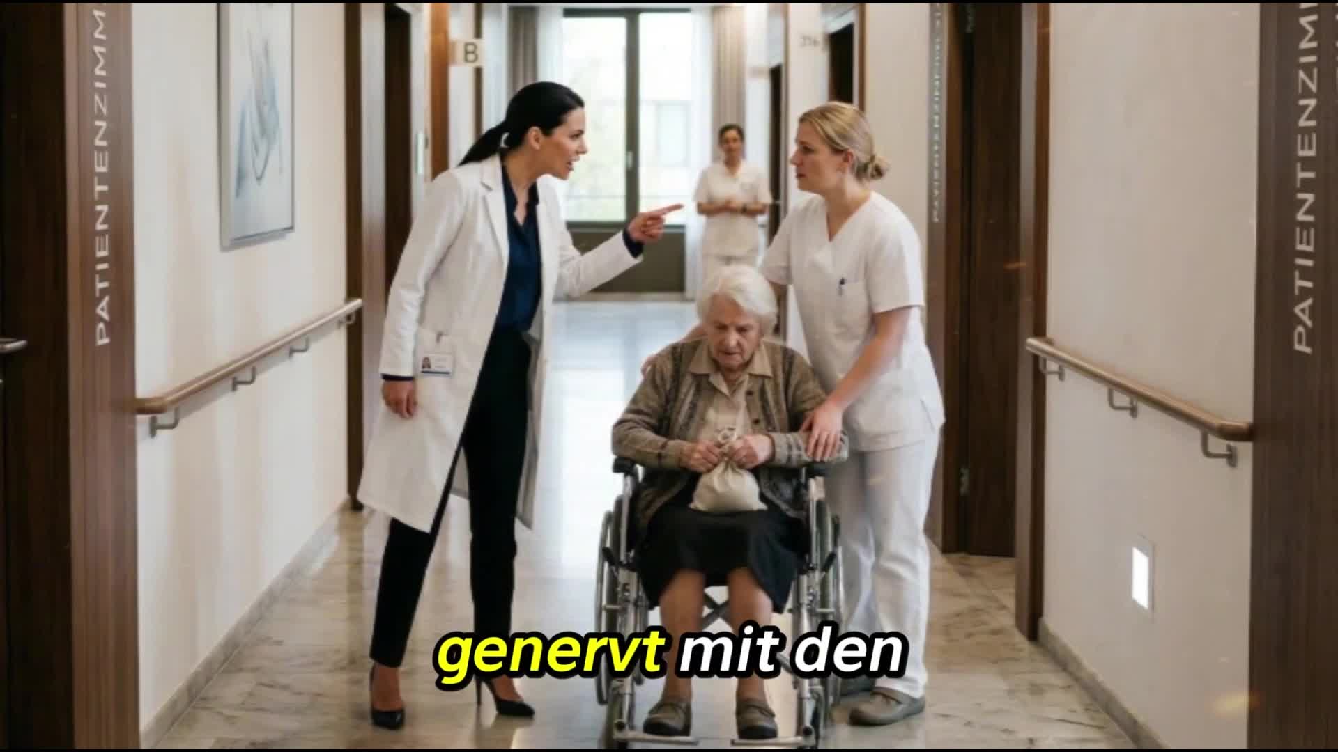„Werft diese arme alte Frau aus dem Krankenhaus!“ – Die Ärztin schrie… doch sie wusste nicht, wer der Sohn der alten Frau war