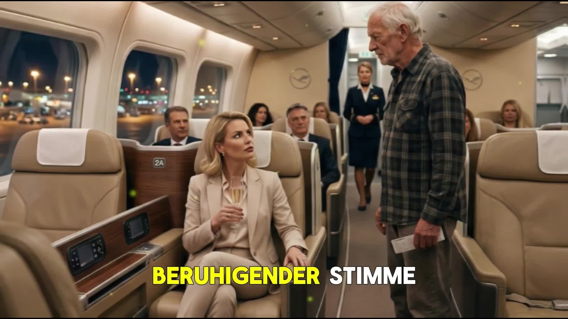 „Sie verspottete einen alten Mann in der First Class… und bereute es sofort 😳✈️“